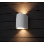 Oprawa elewacyjna MARTA 160-2L FROSTED Fumagalli GX53 LED CCT 2x10W 192 mm 3000K/4000K/6500K SET IP55 góra/dół 230V biały / tworzywo sztuczne - 4