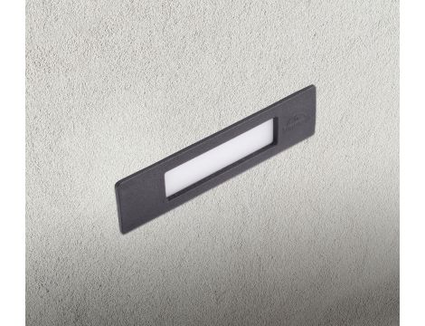 Oprawa elewacyjna podtynkowa NINA 190 OPAL Fumagalli R7S LED CCT 7,5W 185 mm 2700K/4000K/6500K SET IP55 230V czarny / tworzywo sztuczne - 3