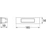 Oprawa elewacyjna podtynkowa NINA 190 OPAL Fumagalli R7S LED CCT 7,5W 185 mm 2700K/4000K/6500K SET IP55 230V czarny / tworzywo sztuczne - 3