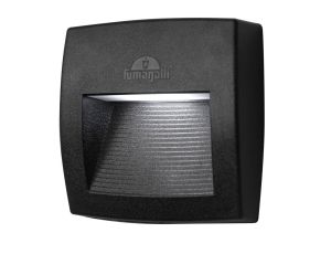 Oprawa elewacyjna LORENZA 150 CLEAR Fumagalli R7S LED CCT 3,5W 150 mm 2700K/4000K/6500K SET IP55 230V czarny / tworzywo sztuczne