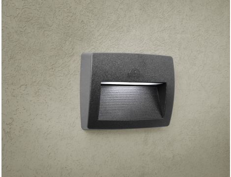 Oprawa elewacyjna LORENZA 190 CLEAR Fumagalli R7S LED CCT 7,5W 190 mm 2700K/4000K/6500K SET IP55 230V czarny / tworzywo sztuczne - 2