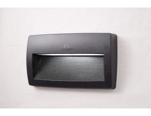 Oprawa elewacyjna LORENZA 270 CLEAR Fumagalli R7S LED CCT 10,5W 260 mm 2700K/4000K/6500K SET IP55 230V czarny / tworzywo sztuczne