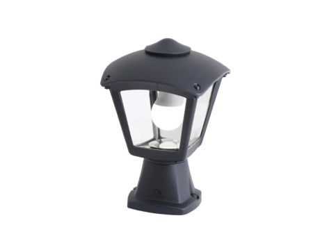 Oprawa ogrodowa DISMA/ROBY CLEAR E27 wys.290 mm, szer.200 mm IP55 czarna