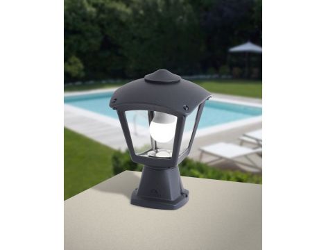 Oprawa ogrodowa DISMA/ROBY CLEAR E27 wys.290 mm, szer.200 mm IP55 czarna - 2