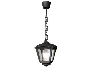 Oprawa ogrodowa wisząca SICAR/ROBY CLEAR Fumagalli E27 wys.700 mm, szer.200 mm IP55 230V czarny / tworzywo sztuczne