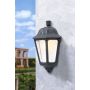 Oprawa elewacyjna kinkiet IESSE BLACK CLEAR Fumagalli E27 wys.350 mm, szer.220 mm IP55 230V czarny / tworzywo sztuczne - 5