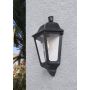 Oprawa elewacyjna kinkiet IESSE BLACK CLEAR Fumagalli E27 wys.350 mm, szer.220 mm IP55 230V czarny / tworzywo sztuczne - 3