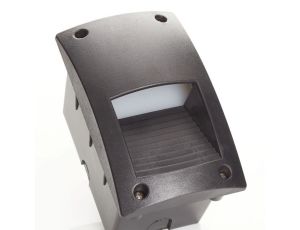 Oprawa elewacyjna podtynkowa LETI 200 VP OPAL Fumagalli GX53 LED CCT 3W 3000K/4000K/6500K SET wys.188 mm, szer.113 mm IP66 230V czarny / tworzywo sztuczne - image 2