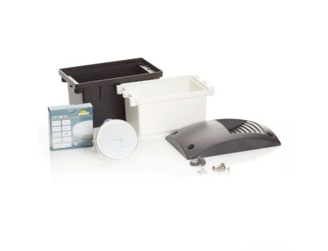 Oprawa elewacyjna podtynkowa LETI 200 VP OPAL Fumagalli GX53 LED CCT 3W 3000K/4000K/6500K SET wys.188 mm, szer.113 mm IP66 230V czarny / tworzywo sztuczne - 4