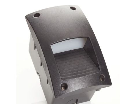 Oprawa elewacyjna podtynkowa LETI 200 VP OPAL Fumagalli GX53 LED CCT 3W 3000K/4000K/6500K SET wys.188 mm, szer.113 mm IP66 230V czarny / tworzywo sztuczne - 2