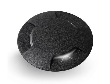 Oprawa najazdowa CECI 120 3L BLACK FROSTED Fumagalli GX53 LED CCT 3W średnica 120 mm 3000K/4000K/6500K IP67 230V czarny / tworzywo sztuczne