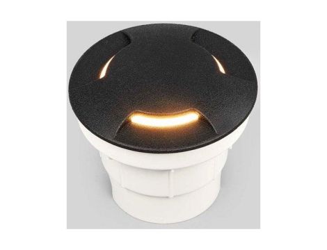 Oprawa najazdowa CECI 120 3L BLACK FROSTED Fumagalli GX53 LED CCT 3W średnica 120 mm 3000K/4000K/6500K IP67 230V czarny / tworzywo sztuczne - 3