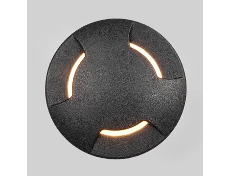 Oprawa najazdowa CECI 120 3L BLACK FROSTED Fumagalli GX53 LED CCT 3W średnica 120 mm 3000K/4000K/6500K IP67 230V czarny / tworzywo sztuczne - 2