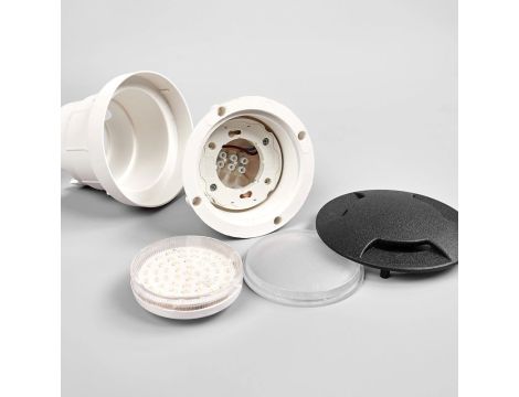 Oprawa najazdowa CECI 120 3L BLACK FROSTED Fumagalli GX53 LED CCT 3W średnica 120 mm 3000K/4000K/6500K IP67 230V czarny / tworzywo sztuczne - 7