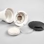 Oprawa najazdowa CECI 120 3L BLACK FROSTED Fumagalli GX53 LED CCT 3W średnica 120 mm 3000K/4000K/6500K IP67 230V czarny / tworzywo sztuczne - 8