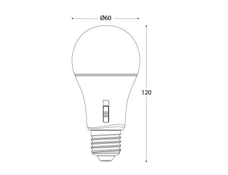 Źródło światła Fumagalli LED CCT E27 A60 11W 2700K/4000K/6500K mleczna 230V biały / tworzywo sztuczne - 3