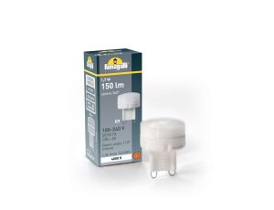 Żarówka LED Fumagalli G9 1,7W 4000K mleczna 230V biały / tworzywo sztuczne