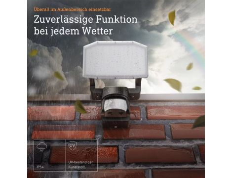 Naświetlacz z czujnikiem Steinel XLED Protect  PIR 14,3W 3000K 1642lm IP54 IK03 230V biały /  tworzywo sztuczne - 6