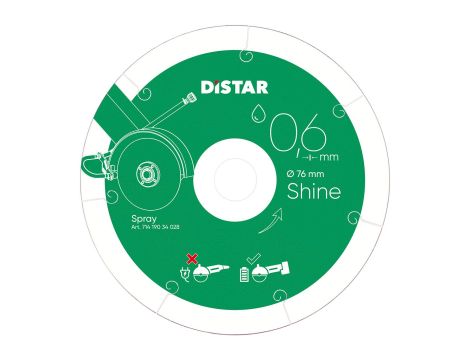 DISTAR TARCZA DIAMENTOWA SHINE  76 x 0,6 x 22,23mm