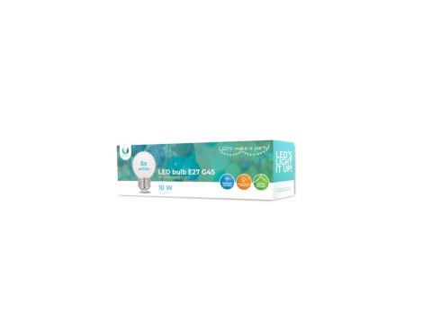 Żarówka LED E27 G45 2W 230V biała neutralna 5 sztuk Forever Light