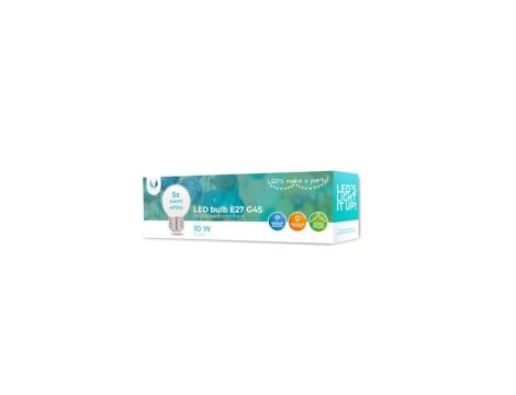 Żarówka LED E27 G45 2W 230V biała ciepła 5 sztuk Forever Light