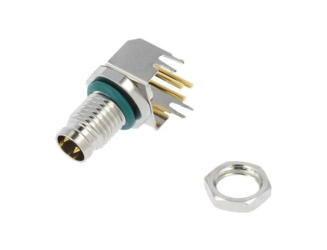 Złącze M8, męskie, PIN:3, gniazdo, kątowe 90, 30V M8S-03PMMR-SF8001