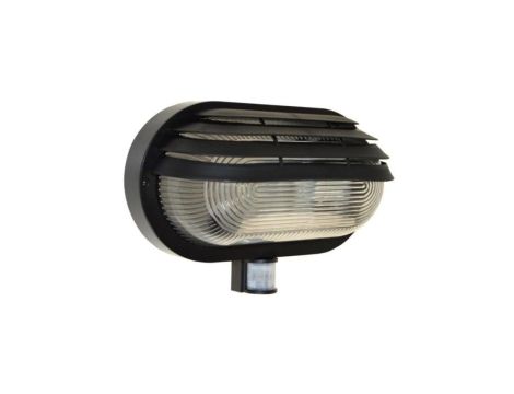 Oprawa elewacyjna Oriko E27 czarna IP54 z czujniki