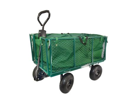AWTOOLS WÓZEK OGRODOWY TRANSPORTOWY WYSOKI Z POKROWCEM 300kg