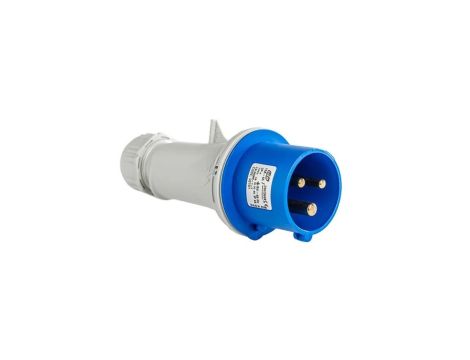 Wtyczka przenośna 16A 3P (2P+E) 230V 6H - niebieska IP44