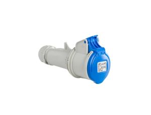 Gniazdo przenośne 16A 3P (2P+E) 230V 6H - niebieskie IP44