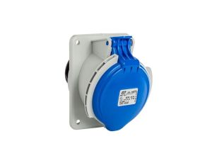 Gniazdo tablicowe 32A 3P (2P+E) 230V skośne 6H - niebieskie IP44