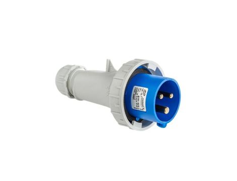 Wtyczka przenośna 16A 3P (2P+E) 230V 6H - niebieska IP67