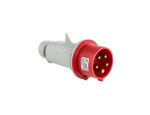 Wtyczka przenośna 16A 5P (3P+N+E) 400V 6H - czerwona IP44