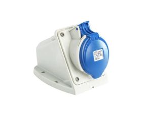 Gniazdo stałe 32A 3P (2P+E) 230V 6H - niebieska IP44