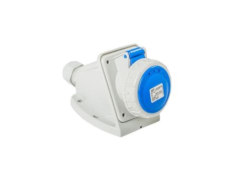 Gniazdo stałe 16A 3P (2P+E) 230V 6H - niebieskie IP67