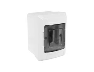 Rozdzielnica natynkowa S-2 1x2 moduły IP40 100x140x100mm drzwi transparentne dymne NEKU