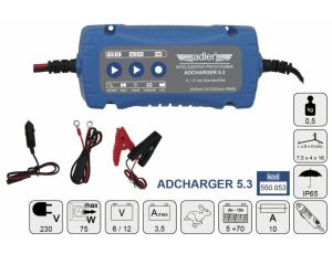 ADLER PROSTOWNIK ELEKTRONICZNY 6/12V ADCHARGER  5.3