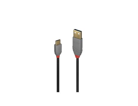 Kabel USB 2.0 typu A do C o długości 2 m, Anthra Line