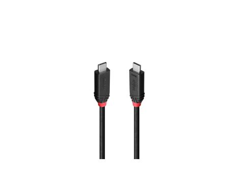 Kabel USB4 typu C o długości 0,5 m, 40 Gb/s, 240 W PD, Black Line