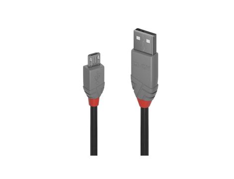 Kabel USB 2.0 typu A do Micro-B o długości 2 m, Anthra Line