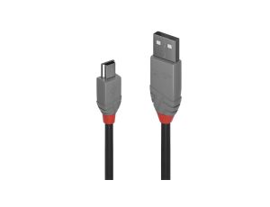 Kabel USB 2.0 typu A do Mini-B o długości 1 m, Anthra Line