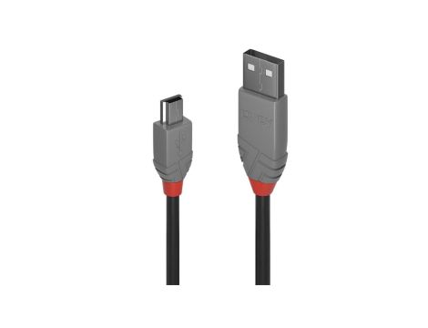 Kabel USB 2.0 typu A do Mini-B o długości 1 m, Anthra Line