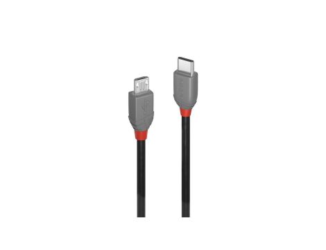 Kabel USB 2.0 typu C do Micro-B o długości 0,5 m, Anthra Line