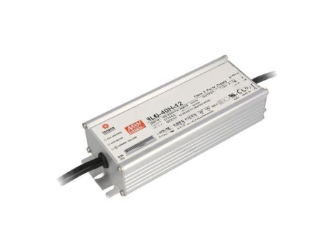 Zasilacz impulsowy, LED, 40W, 3,33A, 12VDC, 90...305VAC HLG-40H-12