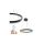 Lampa wisząca LED, 35W, 2450lm, 3CCT, IP20, czarna, z pilotem, ściemnialna, HARVEY HOROZ