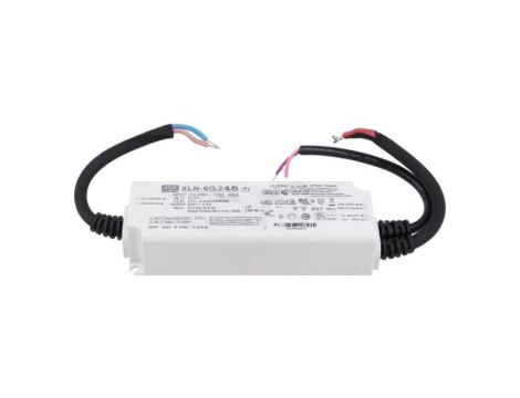 Zasilacz impulsowy, LED, 60W, 0...2,5A, 24VDC, 110...305VAC XLN-60-24-B