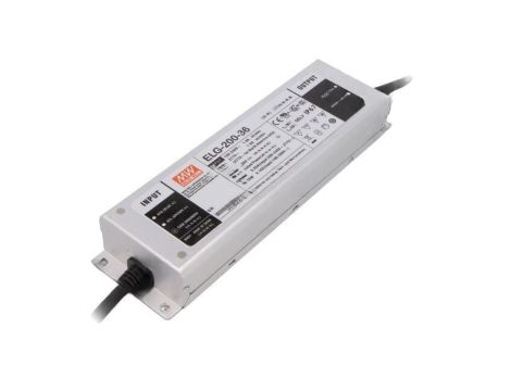 Zasilacz impulsowy, LED, 199,8W, 5,55A, 36VDC, 100...305VAC ELG-200-36