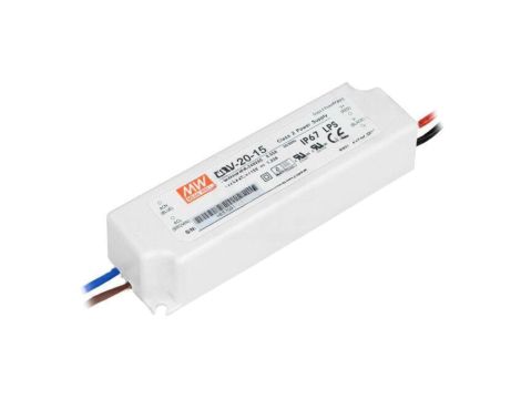 Zasilacz impulsowy, LED, 20W, 1,33A, 15VDC, 90...264VAC LPV-20-15