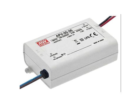 Zasilacz impulsowy, LED, 25W, 5A, 5VDC, 90...264VAC APV-35-5