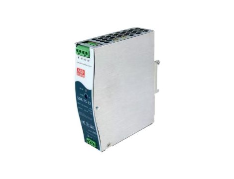 Zasilacz impulsowy, na szynę DIN, 75,6W, 6,3A, 12VDC, 88...264VAC SDR-75-12